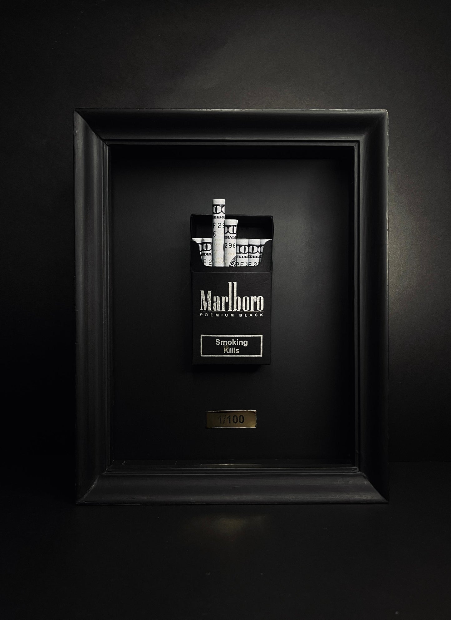 Premium-Black USD ‘Smoking Bills’